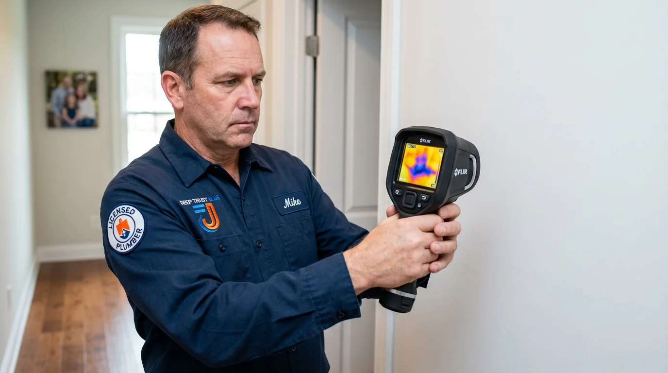 Thermal imaging leak detection by Johns Plumbing LLC in Evanston